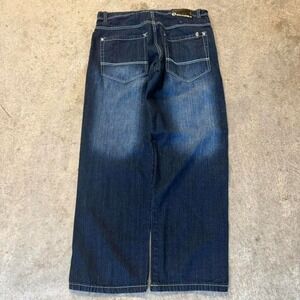 Y2K Southpole Blue Denim Gradient Jeans Baggy Skater Wideleg Streetwear